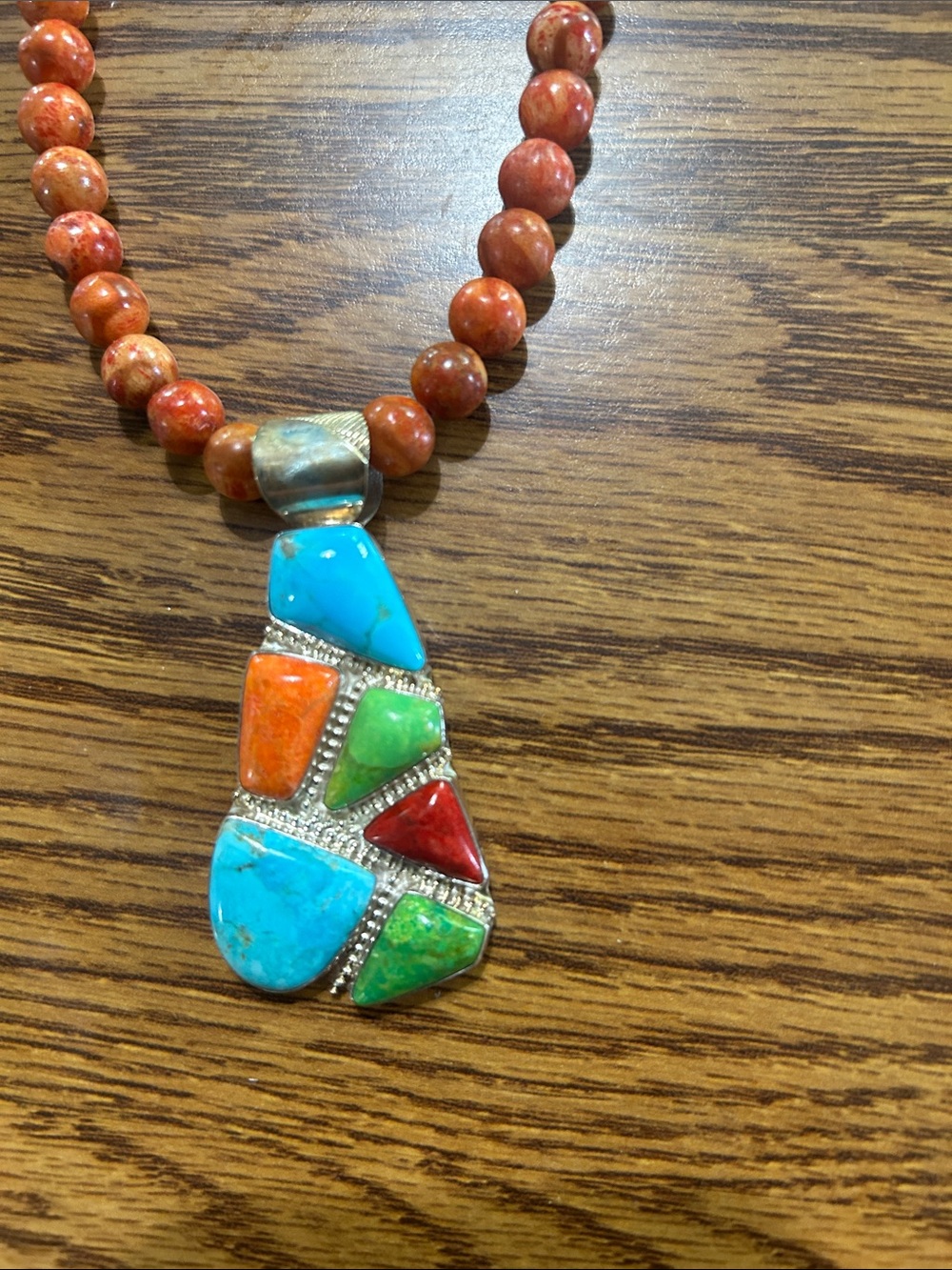 Jay King Multi-Stone Turquoise & Coral Bead Necklace